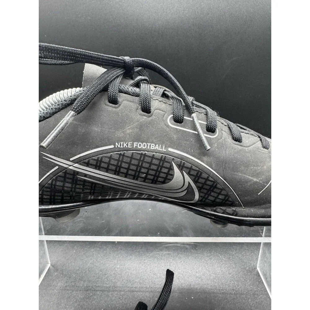 Nike Vapor 14 Mercurial Soccer Cleats Youth Size 6Y Shoe Black Silver DJ2895-007